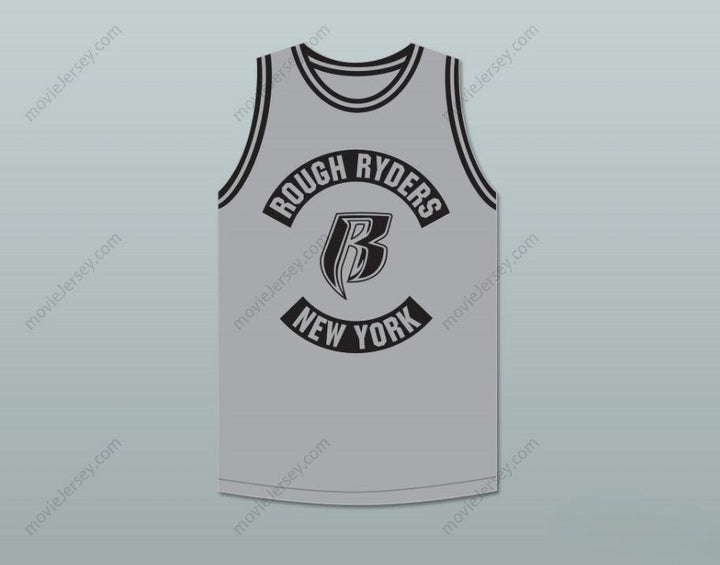 CUSTOM ANY Name Number DMX 84 ROUGH RYDERS GRAY BASKETBALL JERSEY 3 Top Stitched S-6XL