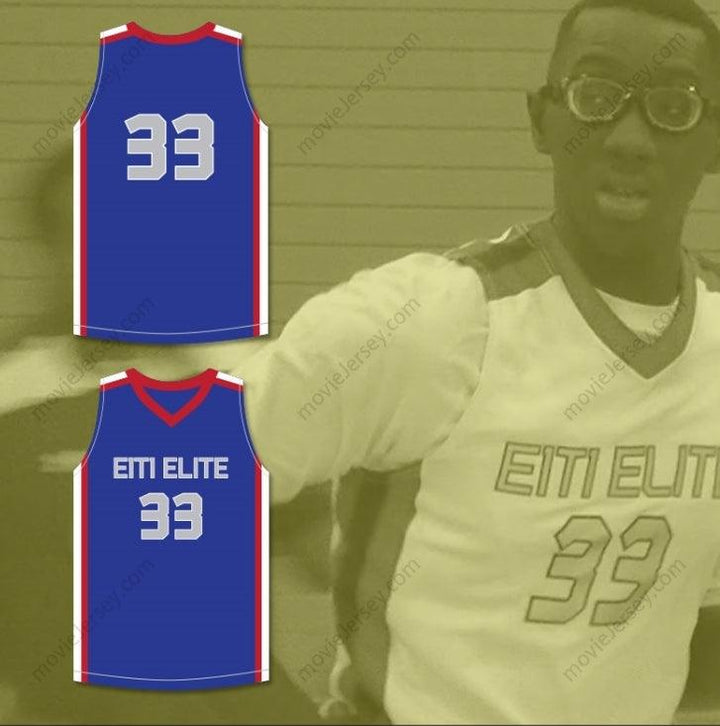 CUSTOM ANY Name Number TACKO FALL 33 EACH 1 TEACH 1 ELITE AAU BLUE BASKETBALL JERSEY 1 Top Stitched S-6XL