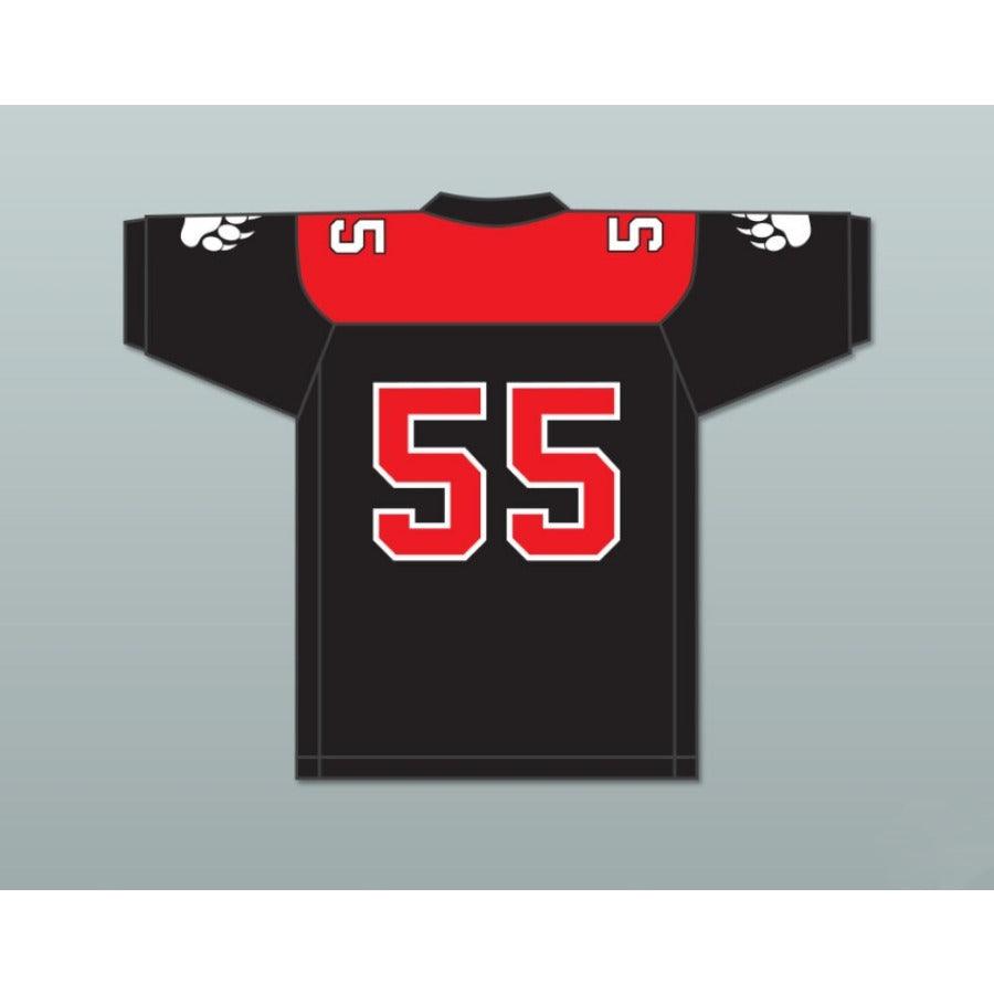 CUSTOM ANY Name Number B.J. CAINE 55 MINNVILLE HIGH SCHOOL GRIZZLIES Football Jersey Top Stitched S-6XL
