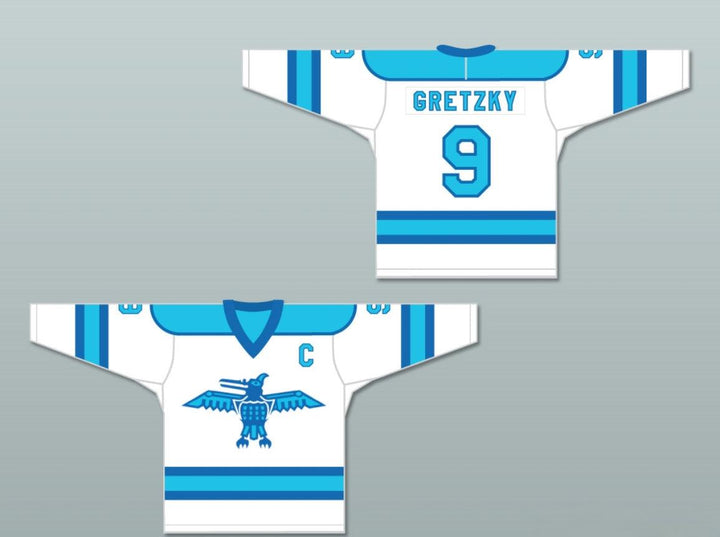 Custom Any Name Number Wayne Gretzky 9 Ross Sheppard High School Thunderbirds Hockey JerseyTop Stitched S-6XL