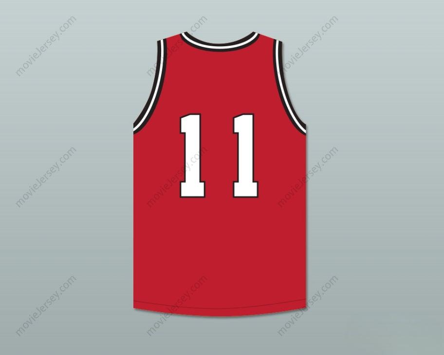 CUSTOM ANY Name Number ISIAH THOMAS 11 HIGH SCHOOL RED BASKETBALL JERSEY HOOP DREAMS Top Stitched S-6XL