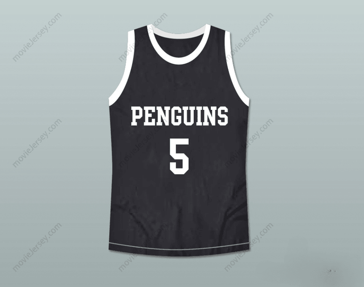 CUSTOM ANY Name Number HANGIN' WITH MR. COOPER REGGIE MILLER 5 OAKBRIDGE PENGUINS HIGH SCHOOL BASKETBALL JERSEY Top Stitched S-6XL