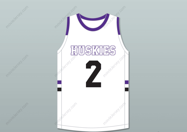 Custom Any Name Number Christian Braun 2 Blue Valley Northwest High School Huskies White Basketball Jersey 2 Top Stitched S-6XL