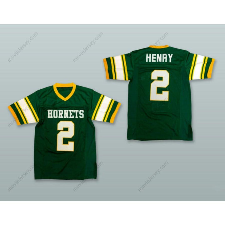 CUSTOM ANY Name Number DERRICK HENRY 2 YULEE HIGH SCHOOL HORNETS GREEN Football Jersey Top Stitched S-6XL