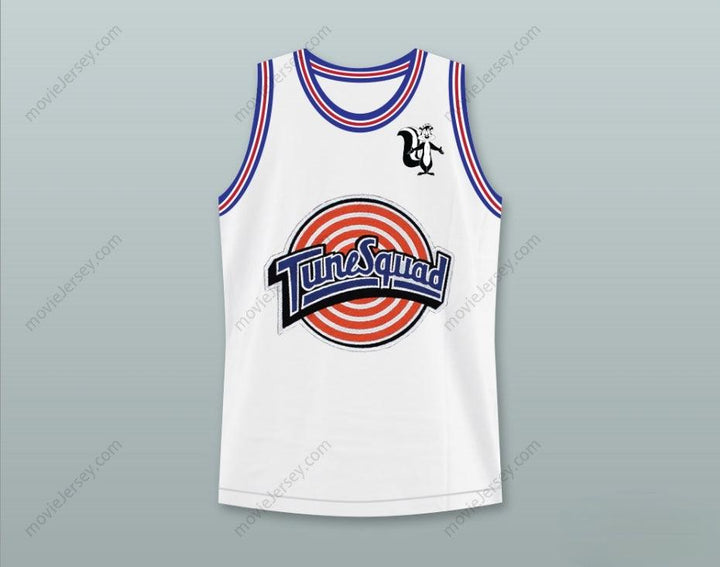 CUSTOM ANY Name Number SPACE JAM PEPÉ LE PEW 69 TUNE SQUAD BASKETBALL JERSEY WITH PEPÉ LE PEW PATCH Top Stitched S-6XL