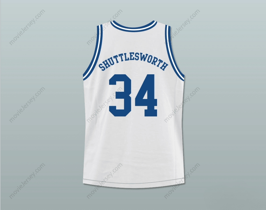 CUSTOM ANY Name Number RAY ALLEN JESUS SHUTTLESWORTH 34 WHITE LINCOLN HIGH SCHOOL BASKETBALL JERSEY HE GOT GAME Top Stitched S-6XL