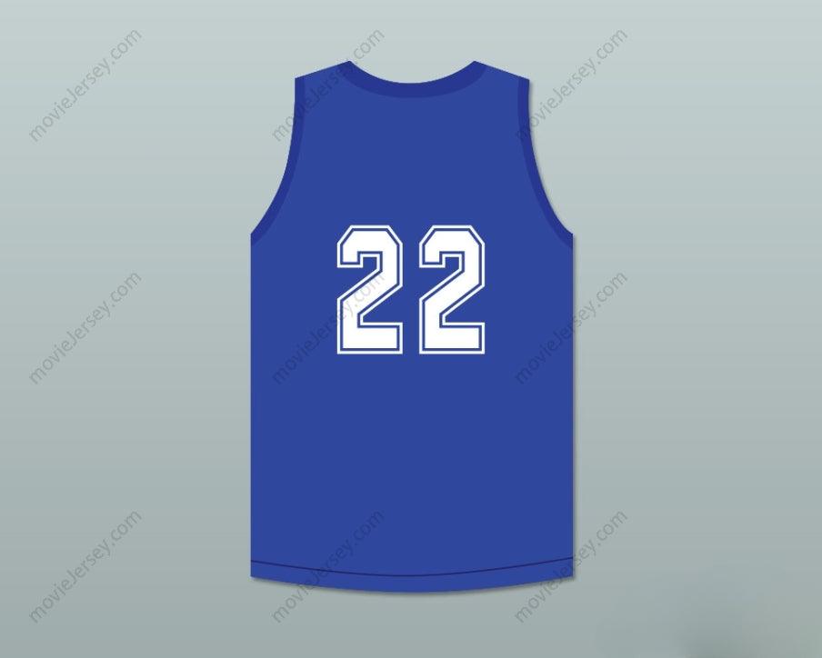CUSTOM ANY Name Number WILLIE 22 CLEAN SWEEP BLUE BASKETBALL JERSEY SLAM DUNK ERNEST Top Stitched S-6XL