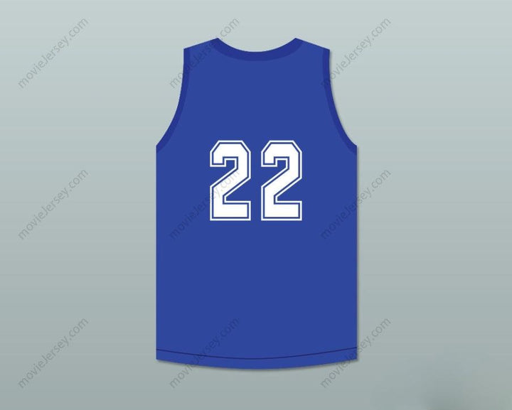 CUSTOM ANY Name Number WILLIE 22 CLEAN SWEEP BLUE BASKETBALL JERSEY SLAM DUNK ERNEST Top Stitched S-6XL