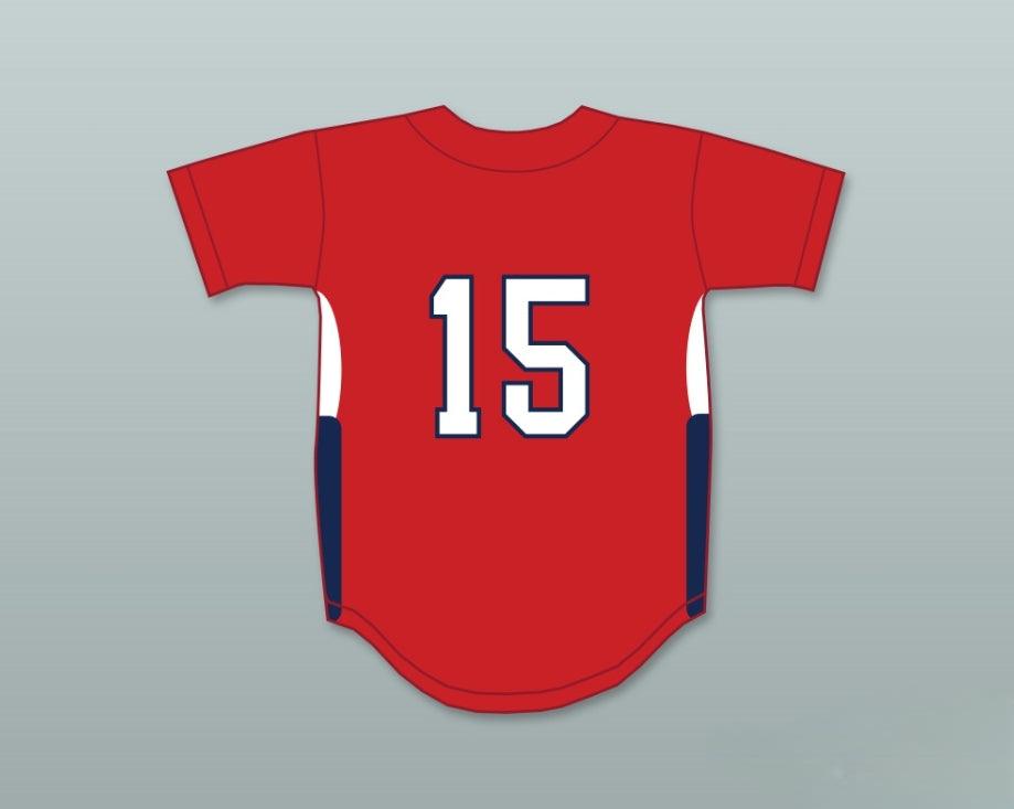 Custom Any Name Number GEORGE SPRINGER 15   OLD FARMS SCHOOL WINGED BEAVERS RED BASEBALL JERSEY 1 Top Stitched S-6XL