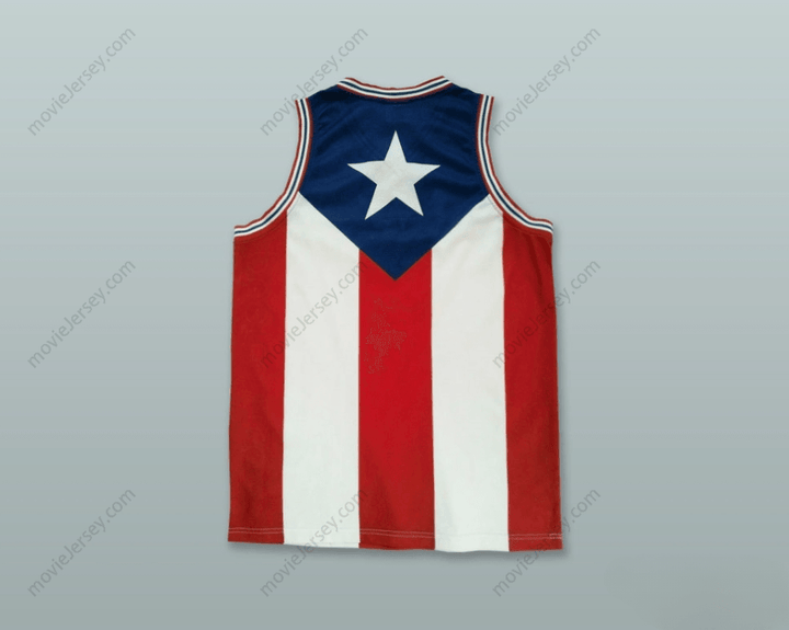 CUSTOM ANY Name Number  PUERTO RICO FLAG BASKETBALL JERSEY 1 Top Stitched S-6XL