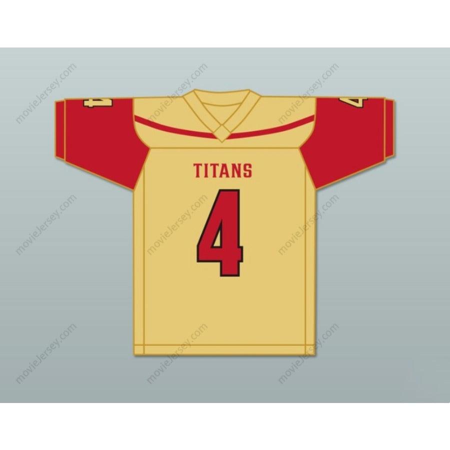 CUSTOM ANY Name Number BAILEY ZAPPE 4 VICTORIA EAST HIGH SCHOOL TITANS Football Jersey Top Stitched S-6XL