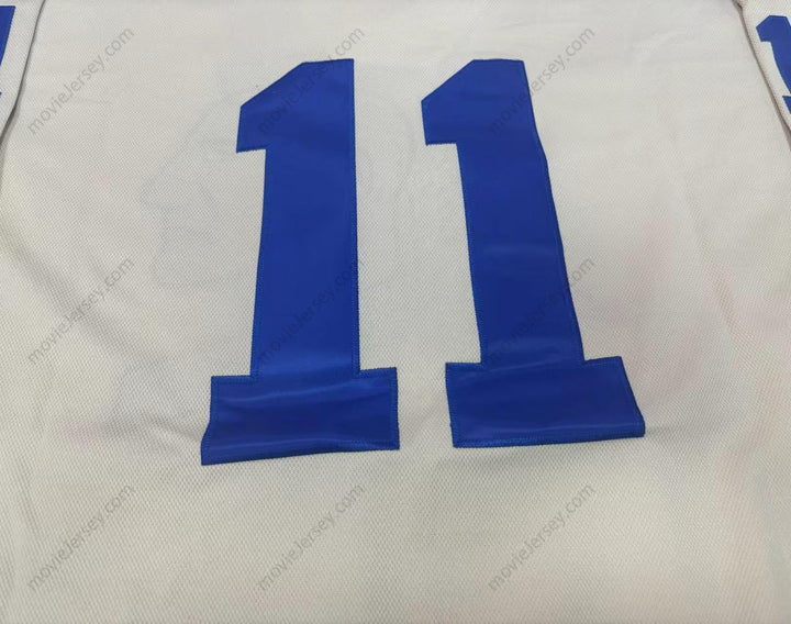 Custom Any Name Number Player 11 Muskegon Mohawks White Tie Down Hockey Jersey Stitched Top Stitched S-6XL