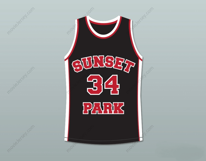 CUSTOM ANY Name Number GUY TORRY BOO MAN 34 SUNSET PARK BLACK BASKETBALL JERSEY Top Stitched S-6XL