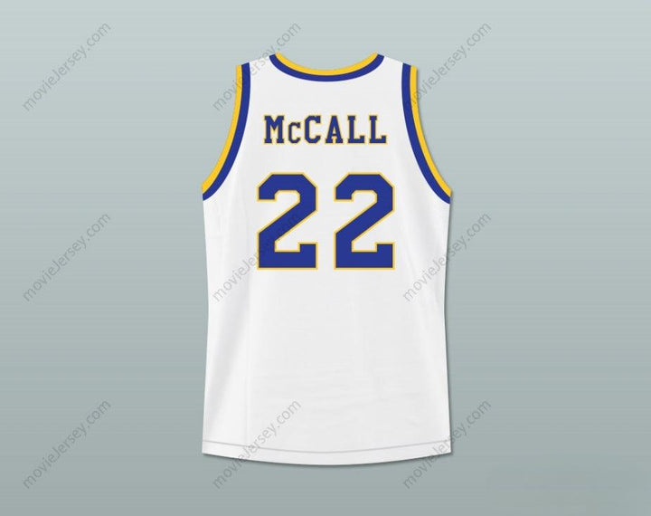 CUSTOM ANY Name Number QUINCY MCCALL 22 CRENSHAW HIGH SCHOOL BASKETBALL JERSEY WITH LOVE AND BASKETBALL PATCH Top Stitched S-6XL