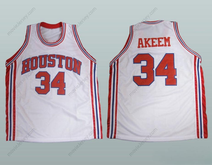 CUSTOM ANY Name Number AKEEM THE DREAM OLAJAWON BASKETBALL JERSEY ANY PLAYER Top Stitched S-6XL