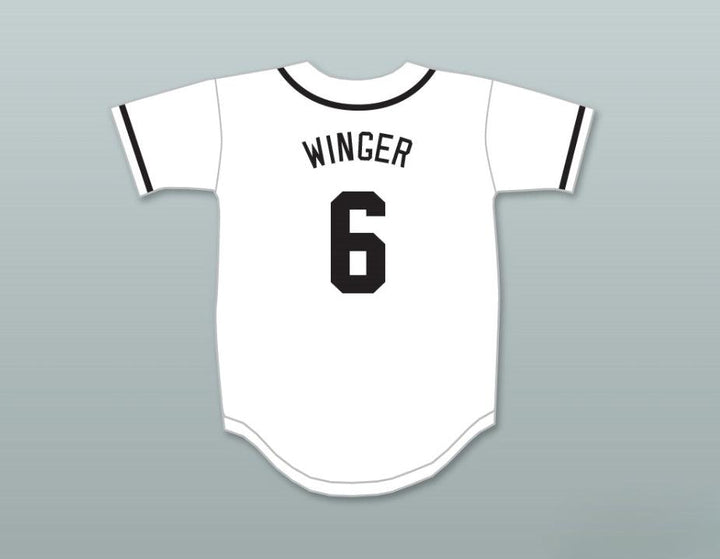 Custom Any Name Number KIP WINGER 6 SALAMANDERS BASEBALL JERSEY 1ST ANNUAL ROCK N' JOCK DIAMOND DERBY Top Stitched S-6XL