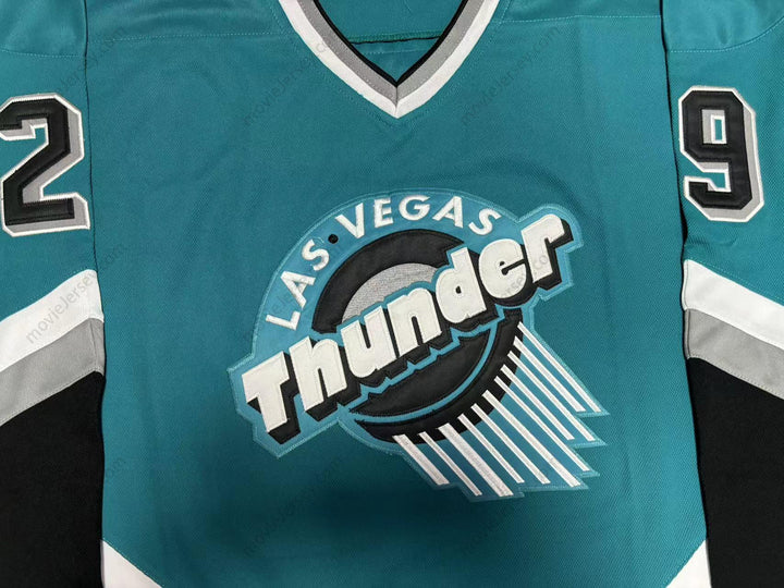 Custom Any Name Number VLADIMIR TSYPLAKOV 29 LAS VEGAS THUNDER TEAL HOCKEY JERSEY Top Stitched S-6XL