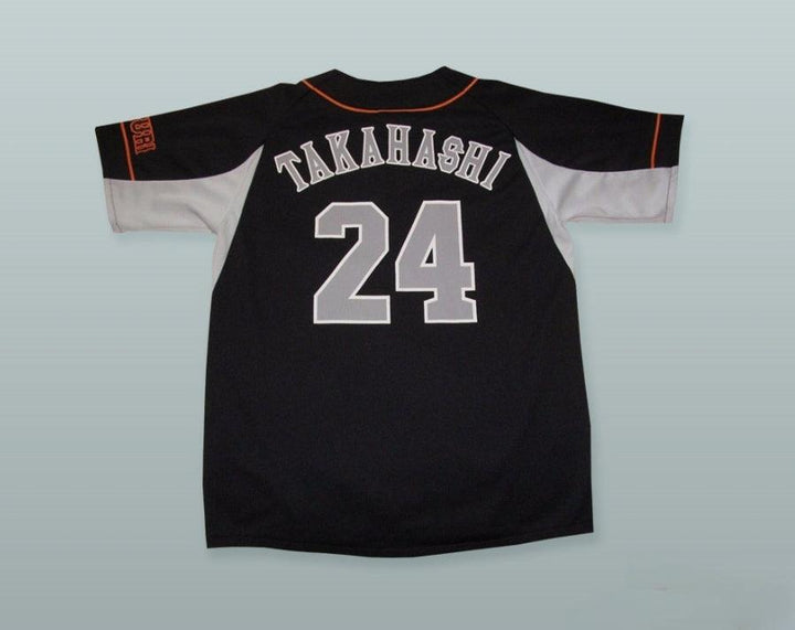 Custom Any Name Number YOSHINOBU TAKAHASHI 24 YOMIURI GIANTS BLACK BASEBALL JERSEY Top Stitched S-6XL