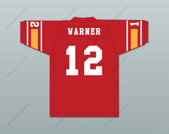 CUSTOM ANY Name Number KURT WARNER 12 REGIS CATHOLIC HIGH SCHOOL FOOTBALL JERSEY Top Stitched S-6XL