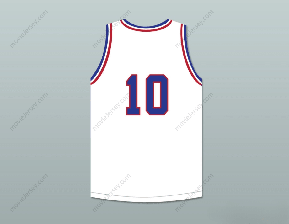 CUSTOM ANY Name Number JACOB 10 WILL FOSTER HIGH SCHOOL PATRIOTS WHITE BASKETBALL JERSEY THE RED SNEAKERS Top Stitched S-6XL