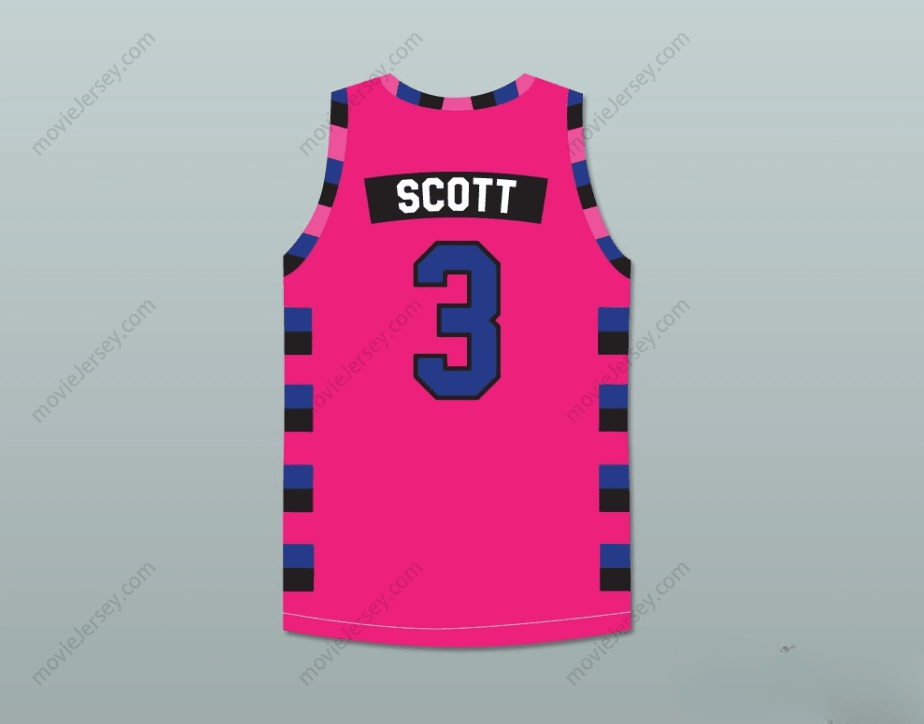 CUSTOM ANY Name Number LUCAS SCOTT ONE TREE HILL RAVENS PINK BASKETBALL JERSEY ANY NUMBER OR PLAYER Top Stitched S-6XL