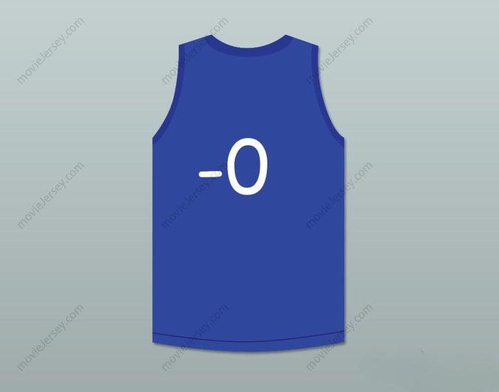 CUSTOM ANY Name Number ERNEST P. WORRELL 0 CLEAN SWEEP MAKESHIFT BLUE BASKETBALL JERSEY SLAM DUNK ERNEST Top Stitched S-6XL