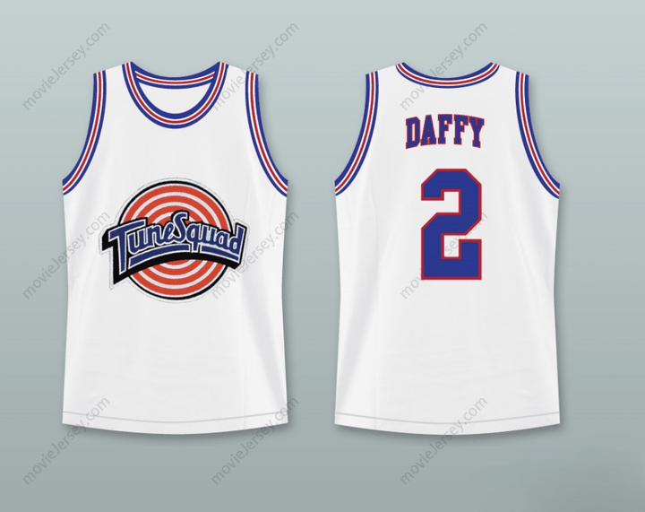 CUSTOM ANY Name Number SPACE JAM TUNE SQUAD DAFFY DUCK 2 BASKETBALL JERSEY STITCH SEWN Top Stitched S-6XL
