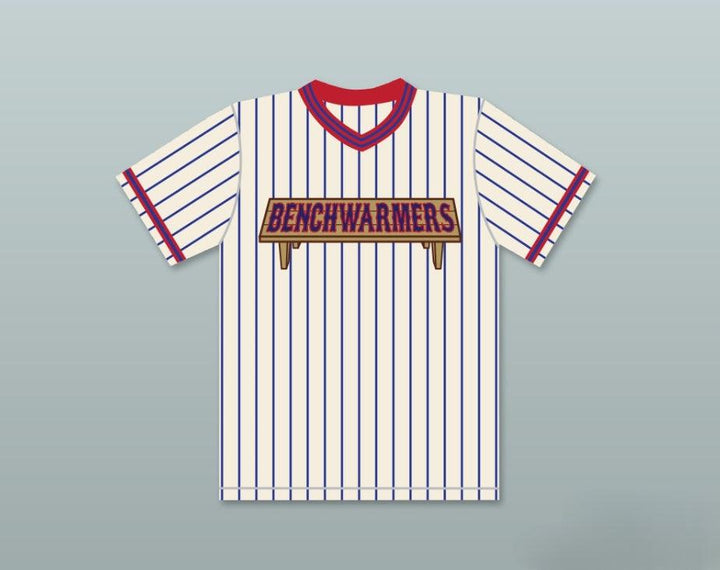 Custom Any Name Number ROB SCHNEIDER GUS MATTHEWS 44 BENCHWARMERS PINSTRIPED BASEBALL JERSEY Top Stitched S-6XL