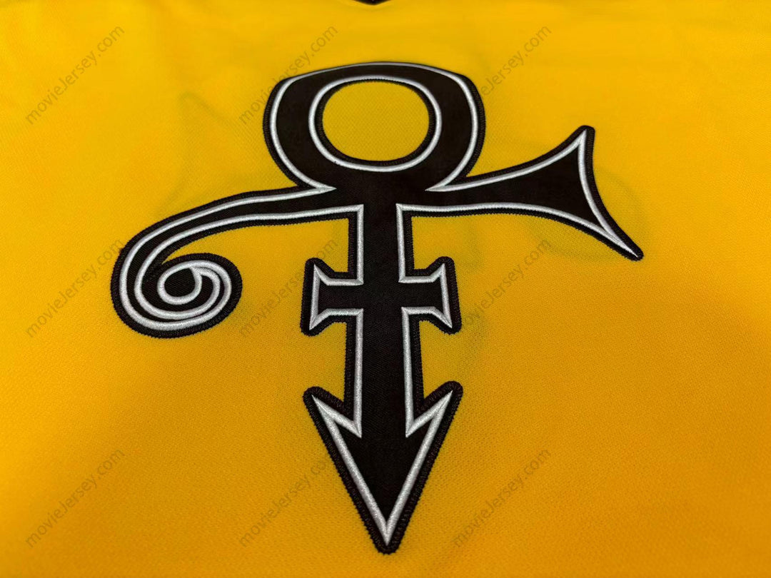 Custom Any Name Number PRINCE TRIBUTE YELLOW HOCKEY JERSEY Top Stitched S-6XL