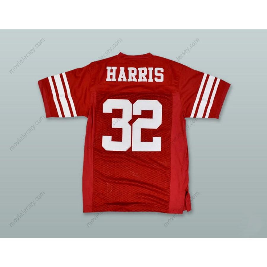 CUSTOM ANY Name Number FRANCO HARRIS 32 RANCOCAS VALLEY REGIONAL HIGH SCHOOL RED DEVILS Football Jersey Top Stitched S-6XL