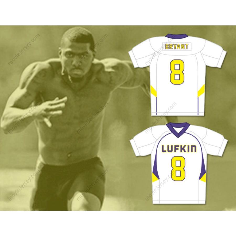 CUSTOM ANY Name Number DEZ BRYANT 8 LUFKIN HIGH SCHOOL PANTHERS AWAY FOOTBALL JERSEY Top Stitched S-6XL