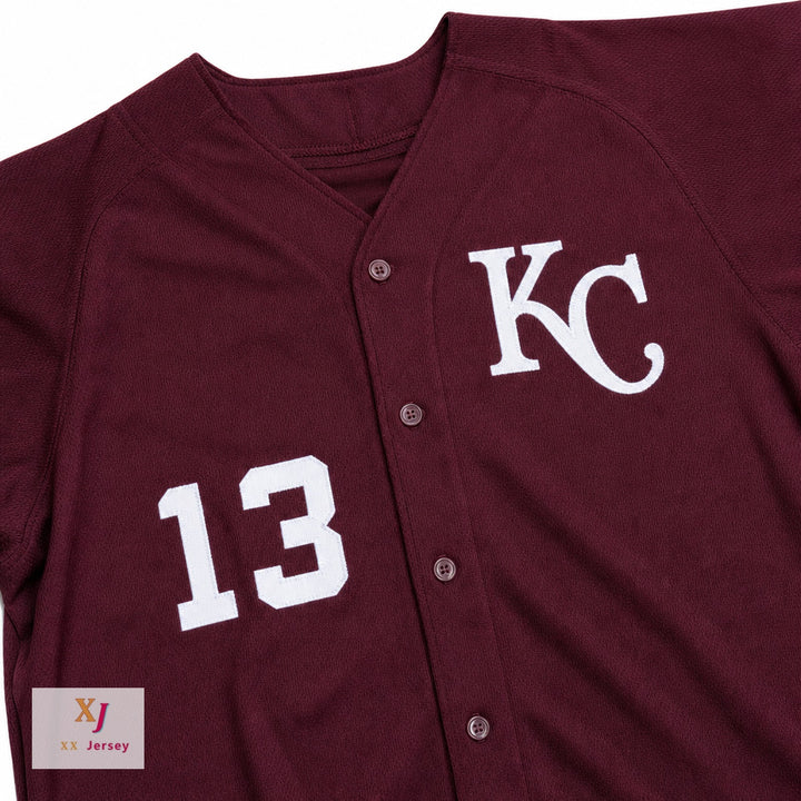 Custom Any Name Number DEREK JETER CENTRAL HIGH SCHOOL MAROON GIANTS BASEBALL JERSEY Top Stitched S-6XL