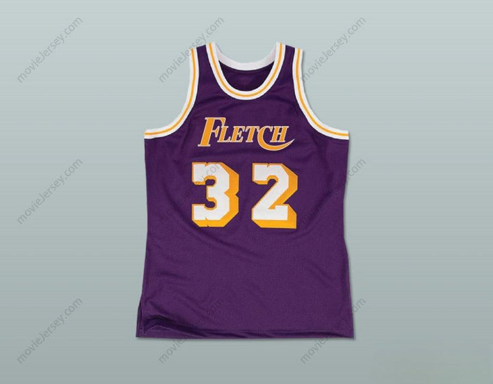 CUSTOM ANY Name Number FLETCH ALIAS SERIES TED NUGENT 32 BASKETBALL JERSEY Top Stitched S-6XL