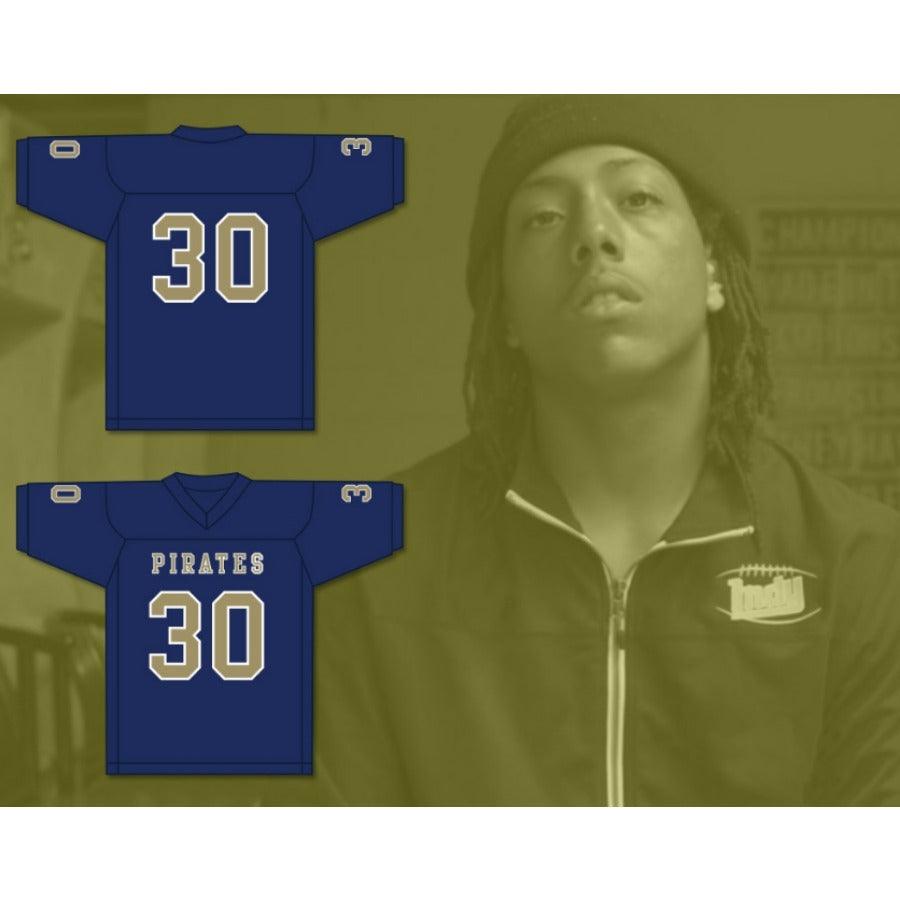 CUSTOM ANY Name Number BOBBY BRUCE 30 INDEPENDENCE COMMUNITY COLLEGE PIRATES DARK Football Jersey Top Stitched S-6XL