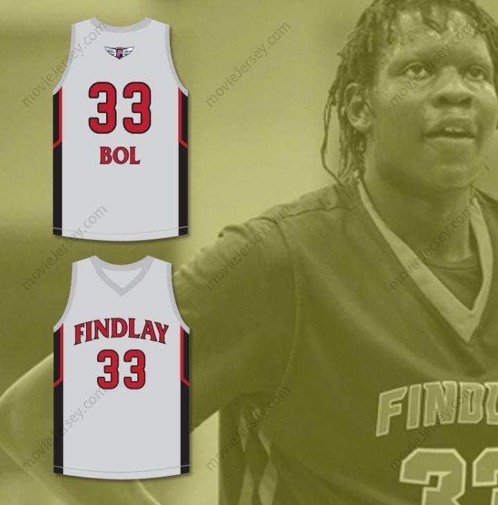 CUSTOM ANY Name Number BOL BOL 33  PREP GRAY BASKETBALL JERSEY 2 Top Stitched S-6XL