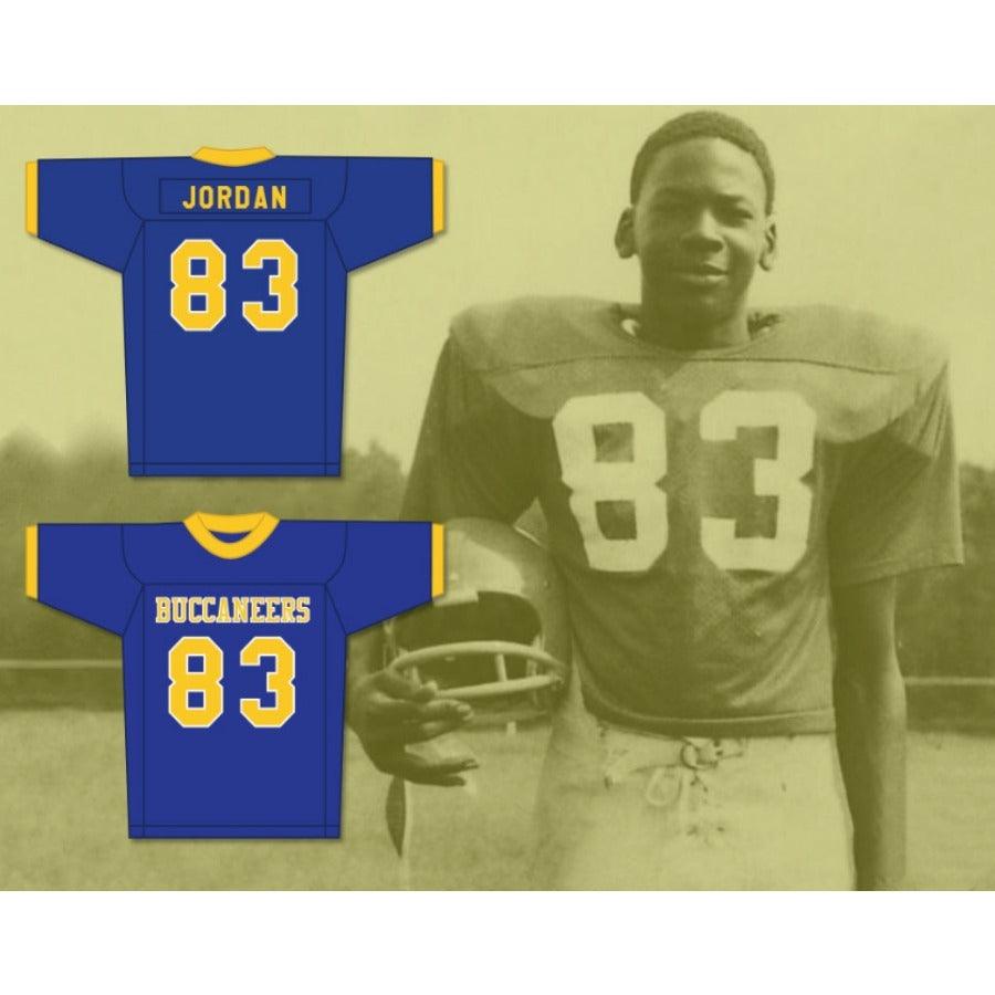 CUSTOM ANY Name Number BUCCANEERS BLUE MICHAEL JORDAN 83 Football Jersey Top Stitched S-6XL