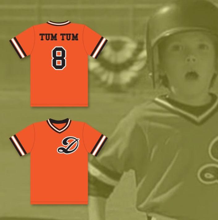 Custom Any Name Number MICHAEL 'TUM TUM' DOUGLAS 8 DRAGONS BASEBALL JERSEY Top Stitched S-6XL
