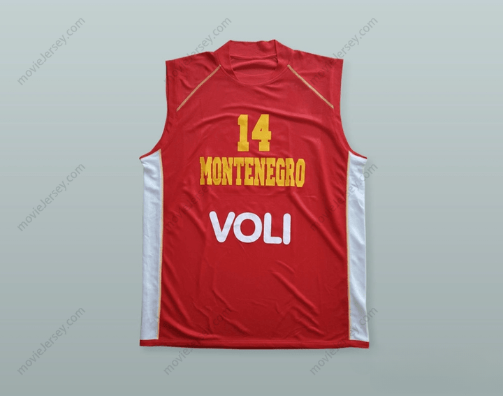 CUSTOM ANY Name Number NIKOLA PEKOVIC 14 MONTENEGRO BASKETBALL JERSEY Top Stitched S-6XL