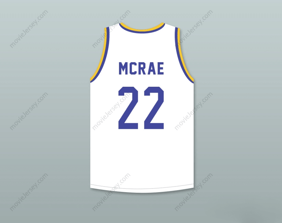 CUSTOM ANY Name Number ANFERNEE HARDAWAY BUTCH MCRAE 22   WHITE BASKETBALL JERSEY WITH BLUE CHIPS PATCH Top Stitched S-6XL