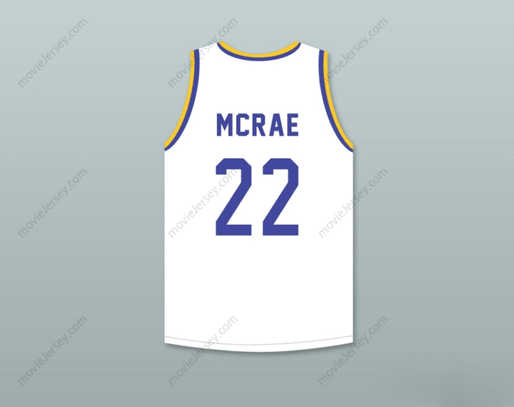 CUSTOM ANY Name Number ANFERNEE HARDAWAY BUTCH MCRAE 22   WHITE BASKETBALL JERSEY WITH BLUE CHIPS PATCH Top Stitched S-6XL