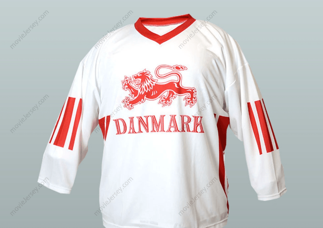 Custom Any Name Number Denmark National Team Jesper Damgaard Hockey Jersey Top Stitched S-6XL
