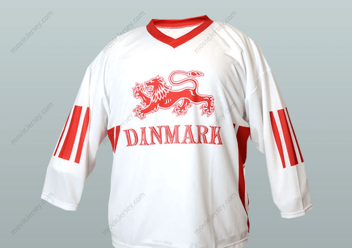 Custom Any Name Number Denmark National Team Jesper Damgaard Hockey Jersey Top Stitched S-6XL