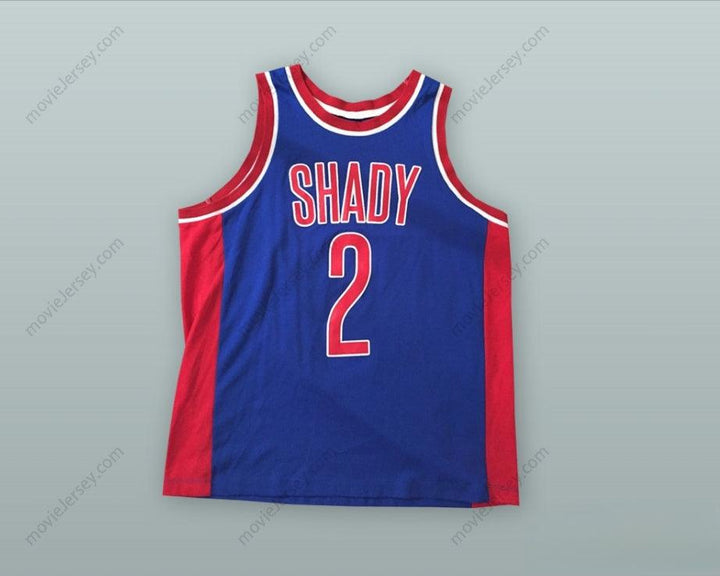 CUSTOM ANY Name Number SLIM SHADY 2 MMLP BLUE BASKETBALL JERSEY Top Stitched S-6XL