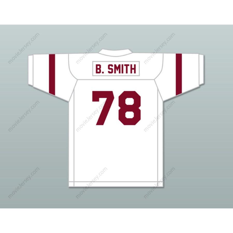 CUSTOM ANY Name Number BRUCE SMITH 78 BOOKER T. WASHINGTON HIGH SCHOOL MAROON FOOTBALL JERSEY Top Stitched S-6XL