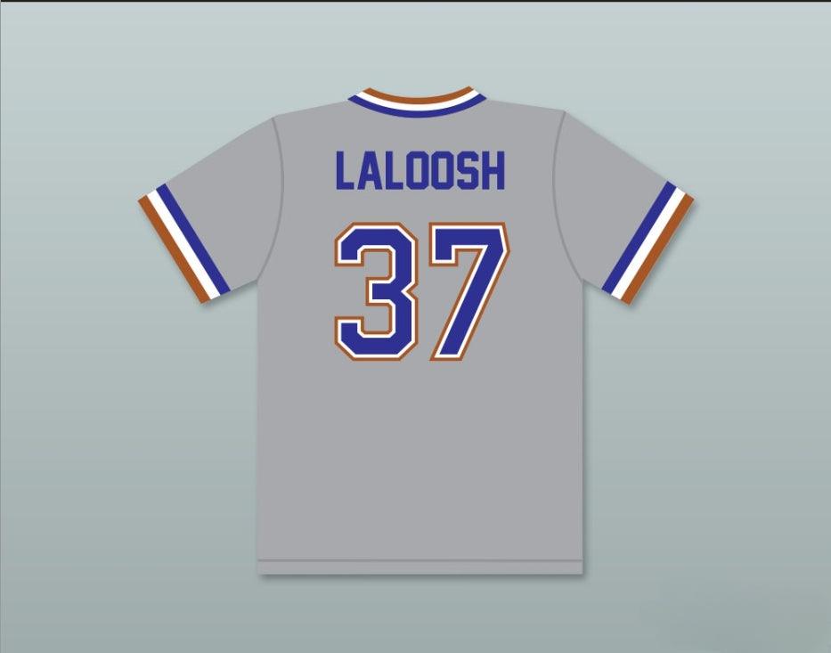 Custom Any Name Number EBBY CALVIN LALOOSH 37  GRAY BASEBALL JERSEY 2 Top Stitched S-6XL