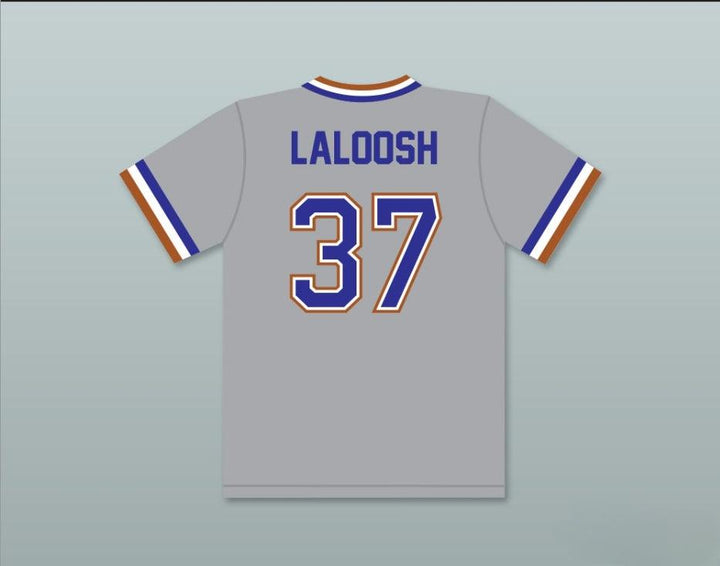 Custom Any Name Number EBBY CALVIN LALOOSH 37  GRAY BASEBALL JERSEY 2 Top Stitched S-6XL