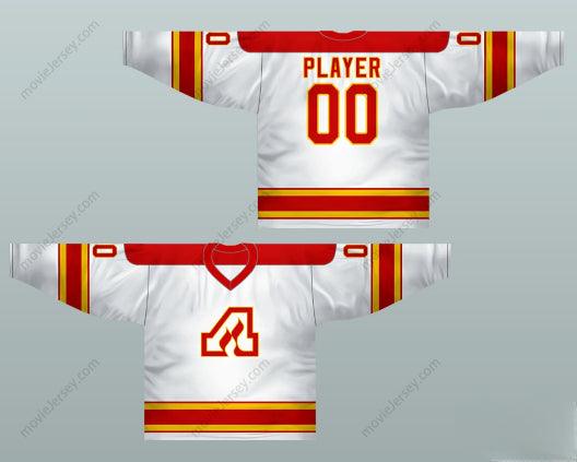 Custom Any Name Number Atlanta Flames 1973-80 Hockey Jersey White Top Stitched S-6XL