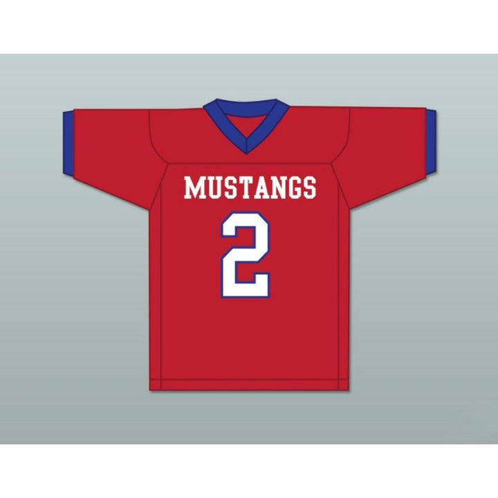 CUSTOM ANY Name Number LEE KPOGBA 2 PARKLAND HIGH SCHOOL MUSTANGS Football Jersey Top Stitched S-6XL