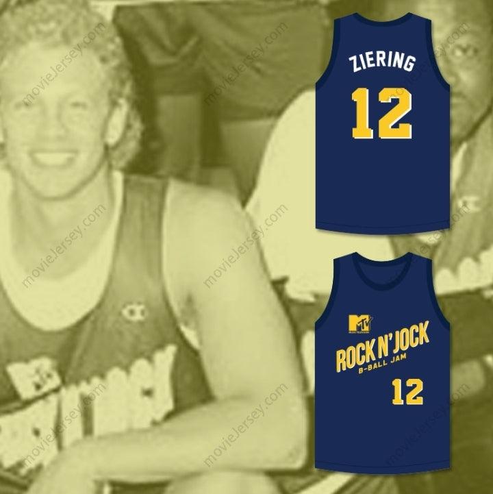 CUSTOM ANY Name Number IAN ZIERING 12 VIOLATORS BASKETBALL JERSEY SECOND ANNUAL ROCK N' JOCK B-BALL JAM 1992 Top Stitched S-6XL