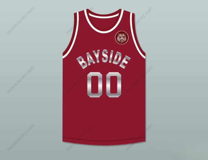 CUSTOM ANY Name Number SAVED BY THE BELL SCREECH 00 BAYSIDE TIGERS MAROON BASKETBALL JERSEY INCLUDES TIGER PATCH Top Stitched S-6XL